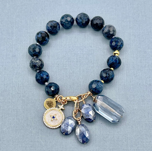Dumortierite Star Bracelet